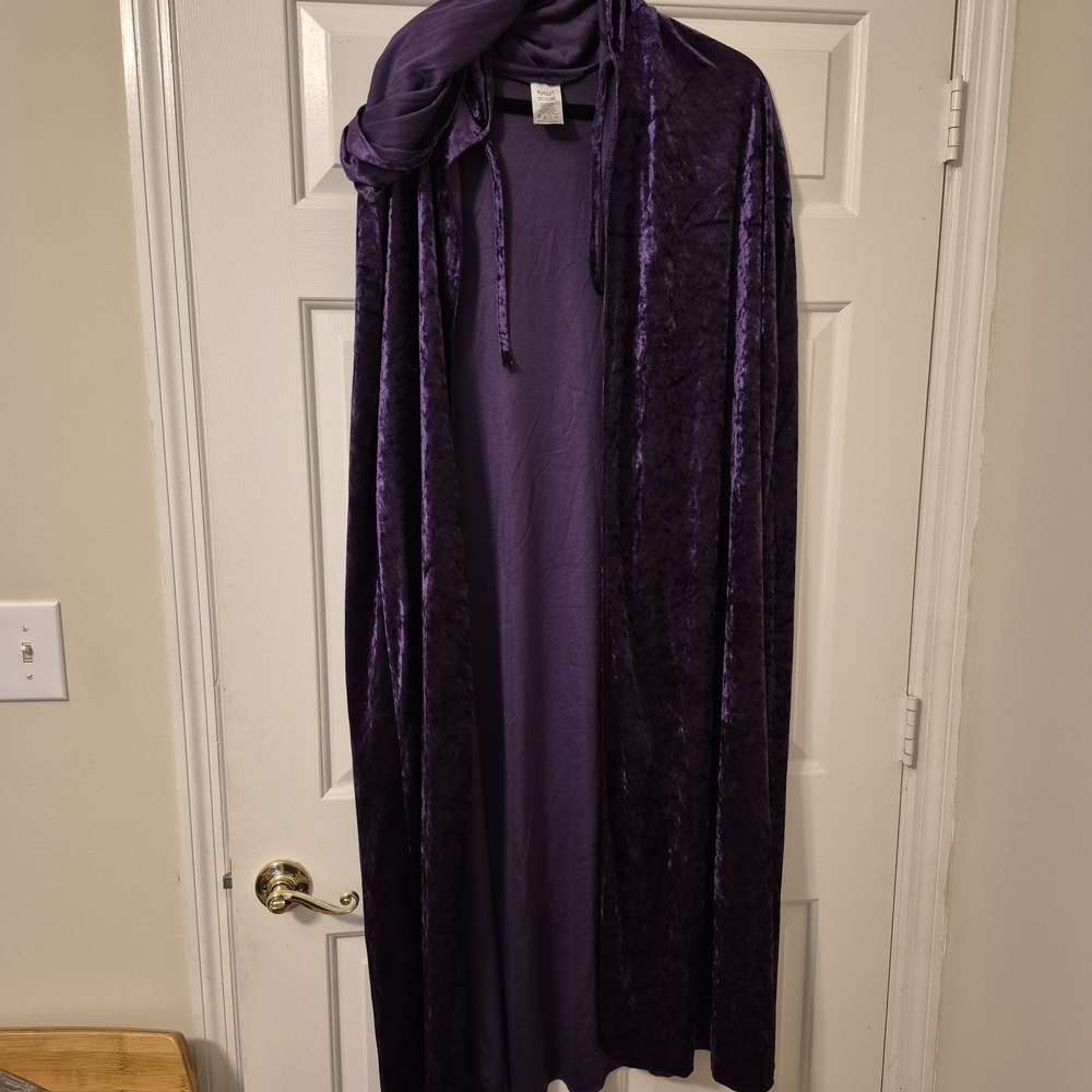 Purple Hooded Cape